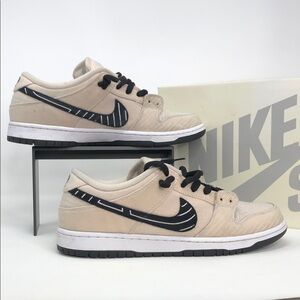 Nike SB Dunk Low Pro QS Albino & Preto Jiu-Jitsu FD2627-200 Mens Shoes - Size 11